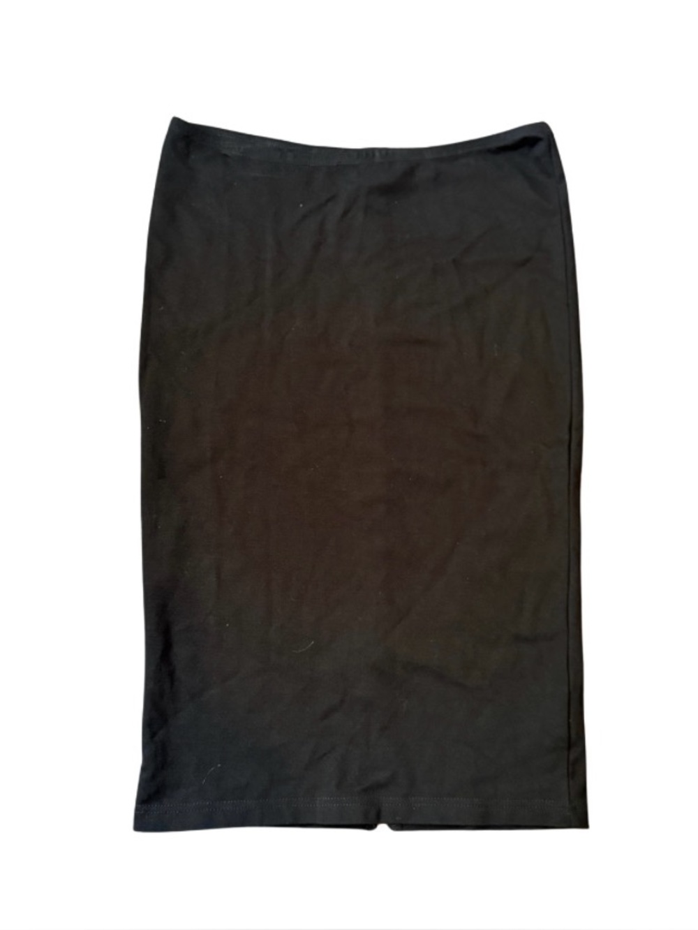 Philosophy Pull On Black Stretch Midi Pencil Skirt